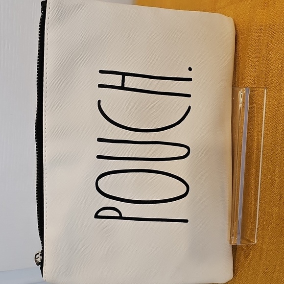 New Rae Dunn POUCH Zippered Pink Tassel Pouch - Picture 1 of 6